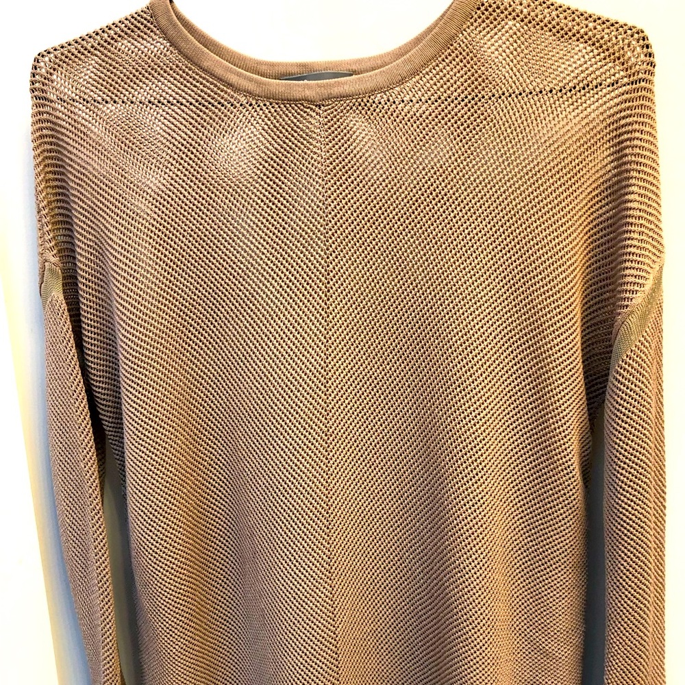 Vince sheer mauve sweater